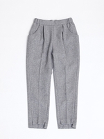 Wool tweed slacks/GRAY