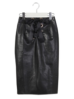 スピンドルレザータイトスカート/ピンク