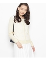 レースニットカーディガン/オフホワイト(003)