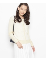 レースニットカーディガン/オフホワイト(003)