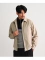 ジップアップブルゾン Coated ultrasuede（R）/ベージュ(052)