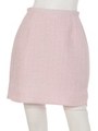 ツィードミニスカート(ネイビー・ピンク)/ネイビー
