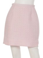 ツィードミニスカート(ネイビー・ピンク)/ネイビー