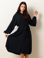 ボリュームシャツワンピース/オフホワイト