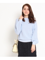 横リブボートネックニット/キャメル(041)