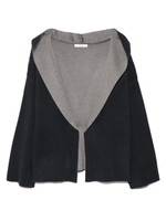 【emmi yoga】フードショートカーディガン/WHT