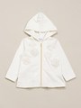 お花モチーフ BABY 長袖パーカー/イエロー