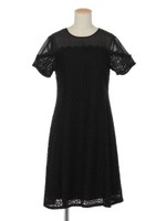 シースルー切替レースワンピ/オフホワイト