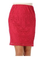 シンプルレーススカート/WHITE