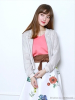 リバーシブル刺繍ブルゾン/ライトベージュ