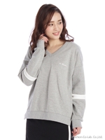 アームラインZIP裏毛PO/WH