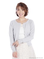 クルーネックカーディガン/クリーム