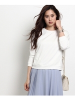 〔洗える〕ハイゲージ裏毛プルオーバー/ブルー(092)