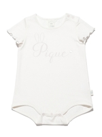 バレリーナワンポイント baby ロンパース/PNK