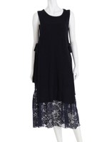 レースキャミインナー付サイドスリットOP/アイボリー