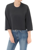 【AZUL by moussy】裏毛ヴィンテージ風ボリュームプルオーバー/T.GRY