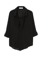 シフォンオーバーブラウス/BLACK