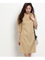 〔洗える〕アヴリルツイルワンピース/ダークオレンジ(068)