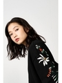 【AZUL by moussy】刺繍スウェットセットアッププルオーバー/T.GRY