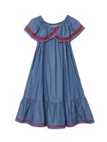 OFF THE SHOULDER DENIM DRESS/ライトインディゴ