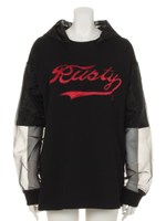 rustyメッシュフードトップス/オフ