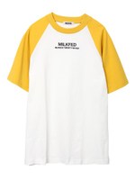 SIDE SLIT RAGLAN TEE/イエロー