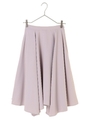 イレギュラーヘムフレアスカート/ライトベージュ