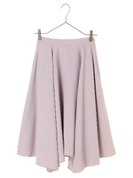 イレギュラーヘムフレアスカート/ライトベージュ