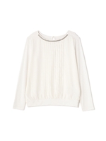 ピンタックシフォン×天竺カットソー/オフ1(031)