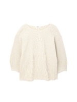 片畦寄せ目ニット/グレー(020)