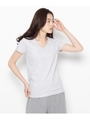 Hanes VネックTシャツ2枚組/ホワイト(101)