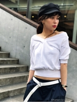 オフショルニットトップス/TRQ