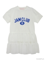 JAM CLUB シフォンぺプラムTシャツ/black
