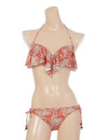 【Ungrid】lirisフリルトップビキニ/レッド