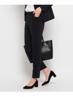 [L]ピンストライプクロップドパンツ/ライトグレー(311)