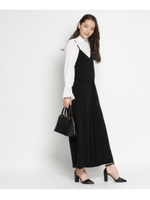 ワイドパンツコンビネゾン/ブラック(019)