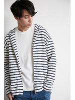 【AZUL by moussy】ケーブルJQD長袖ZIPパーカー/RED