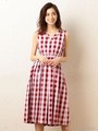 ウエストシャーリングシャツワンピース/ベージュ
