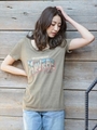 コットンモダールHAVANA SIGHTSピグメント・Tシャツ/オレンジ