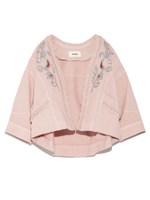 デニムエンブロイダリージャケット/IND