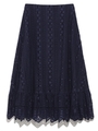 レースセットアップスカート/NVY