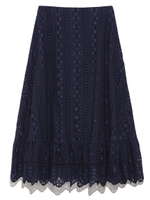 レースセットアップスカート/NVY