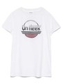 on fleekグラフィックTシャツ/WHT