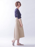 強撚クルーリブカーデ[接触冷感・UVカット]/ネイビー