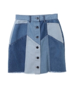台形デニムスカート/ミディアム