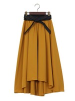 サッシュベルト付Peツイルイレヘム/スカート/ベージュ/A