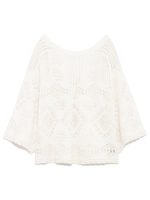 レース編みプル兼カーディガン/CHOCO