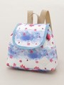 BABYボーダーフラワーマリンプリントリュック/ブルー