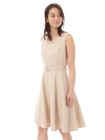 リネンライクブッチャーノースリワンピース/ブルー(110)