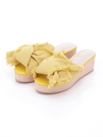 リボンフリンジサンダル/MIX